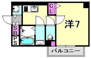 サムティ東難波ECLATの物件間取画像